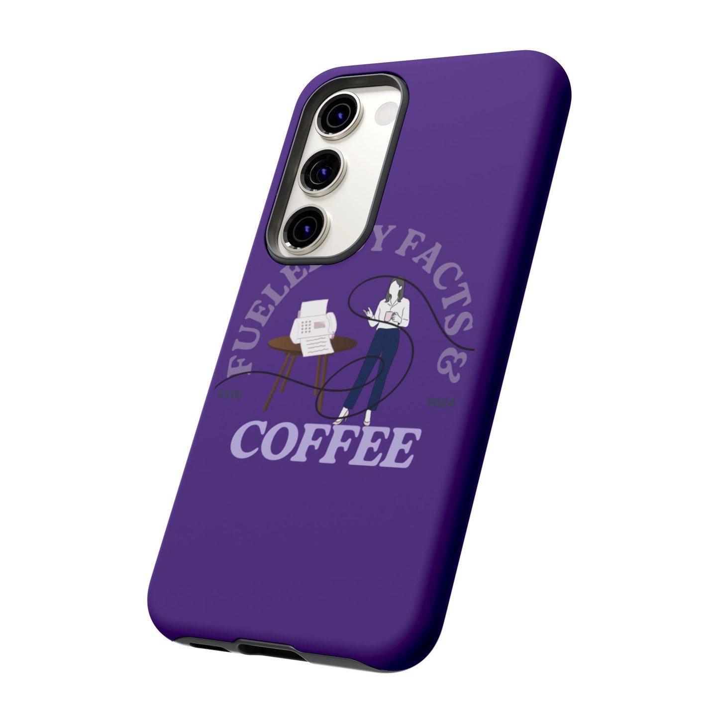 Fueled by Facts & Coffee Phone Case