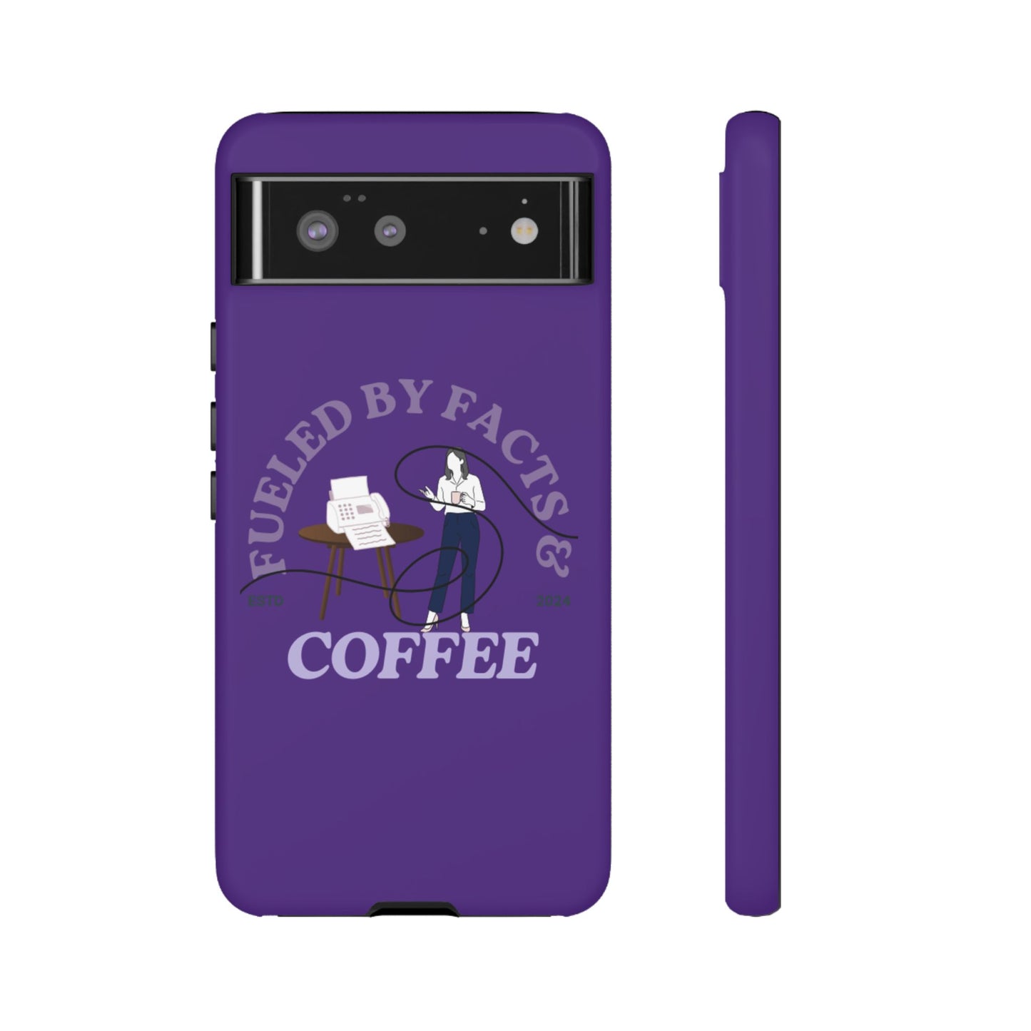 Fueled by Facts & Coffee Phone Case