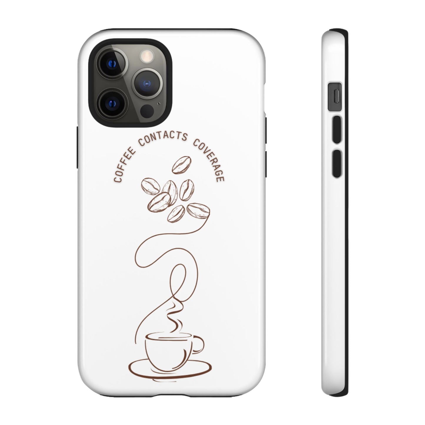 Coffee, Contacts, Coverage Phone Case