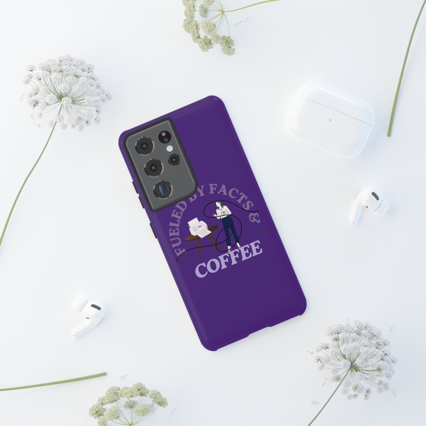 Fueled by Facts & Coffee Phone Case