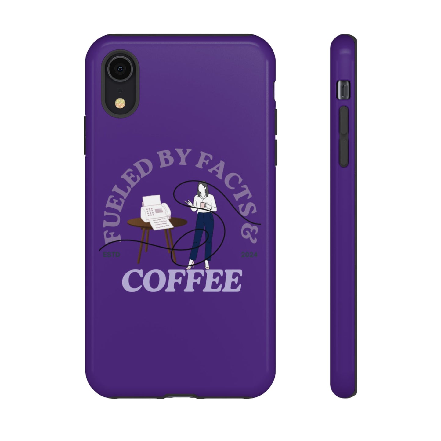 Fueled by Facts & Coffee Phone Case