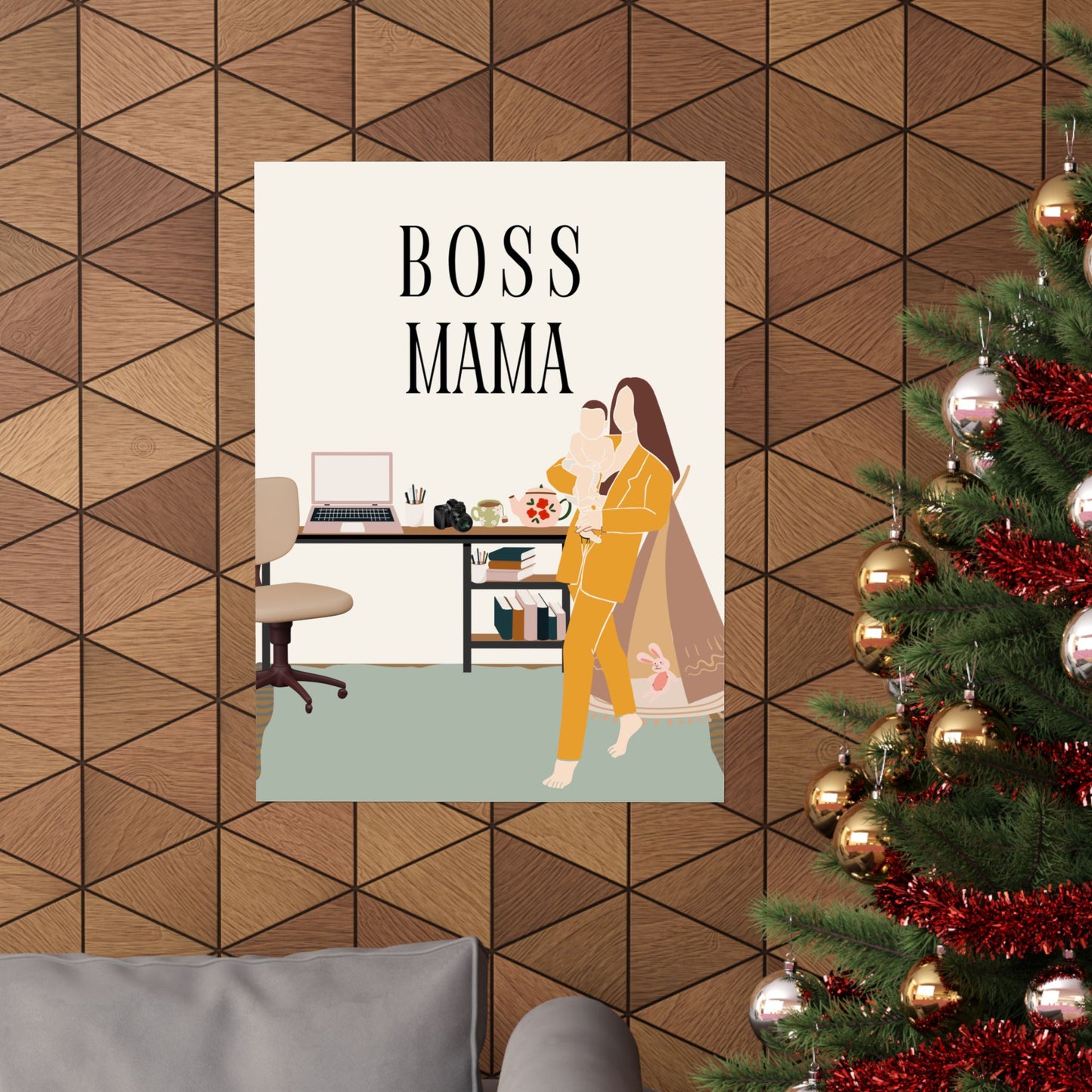 Boss Mama Matte Vertical Posters