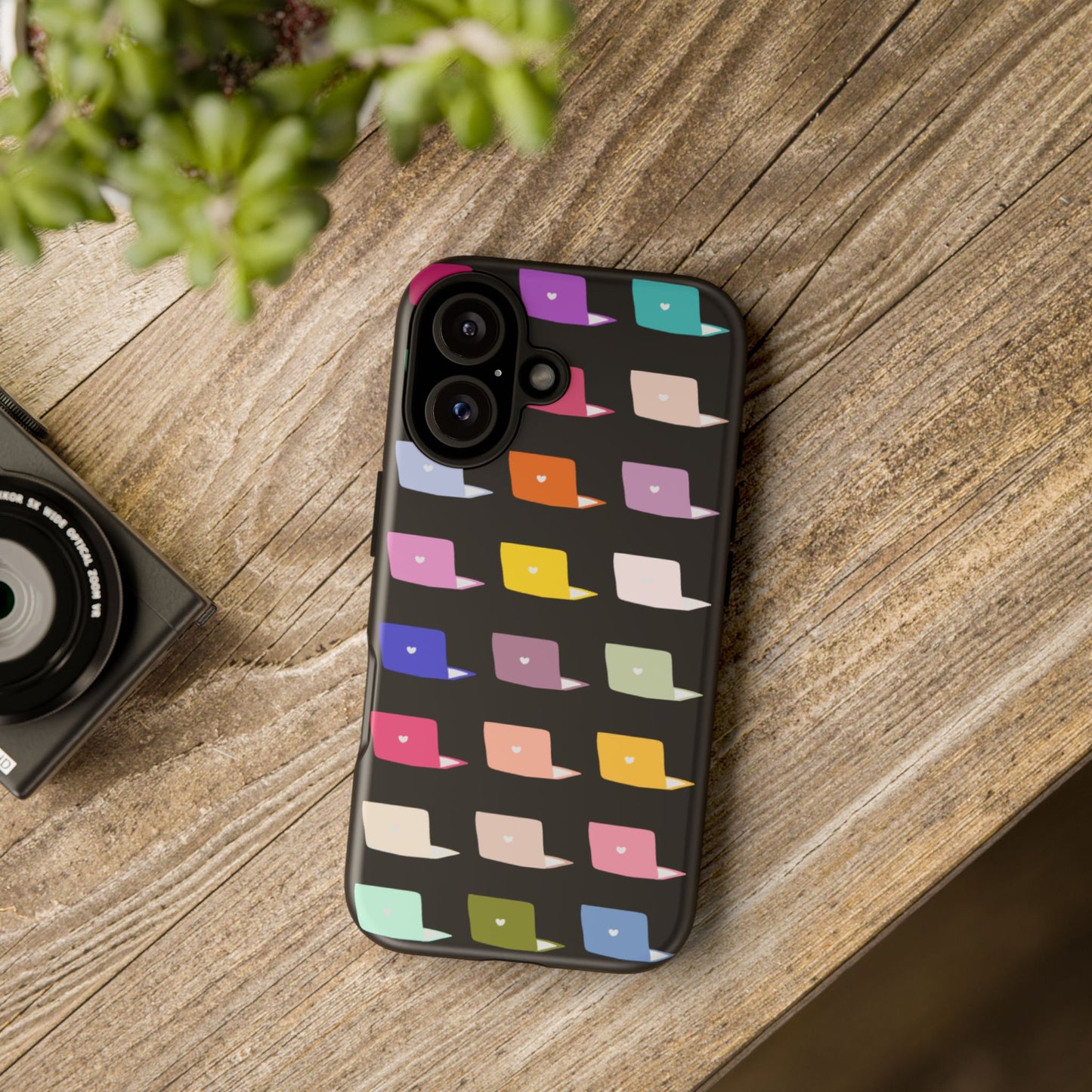 Colorful Laptop Icons Phone Case