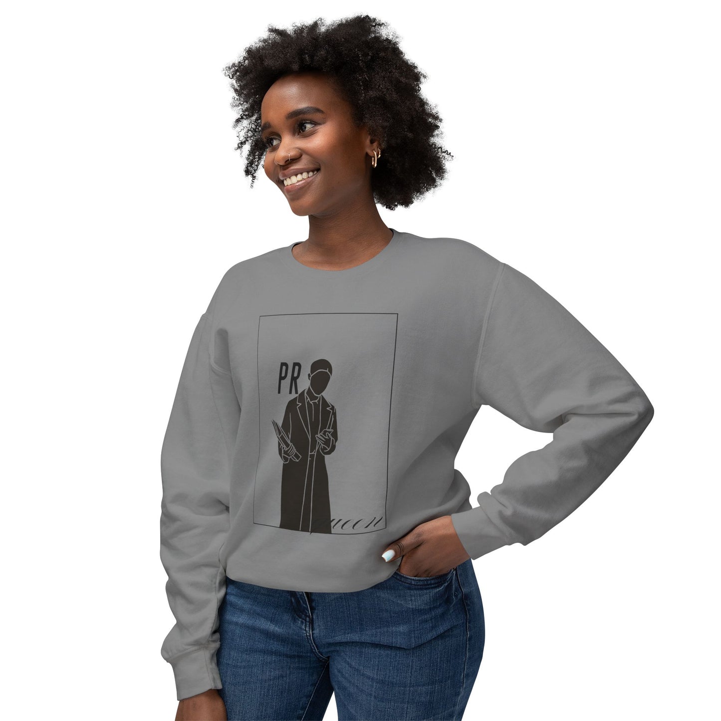 PR Queen Statement Pullover Unisex Lightweight Crewneck Sweatshirt