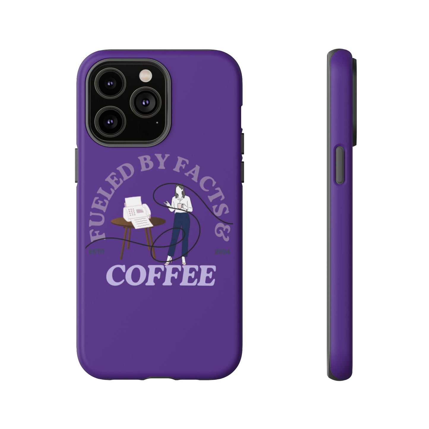 Fueled by Facts & Coffee Phone Case