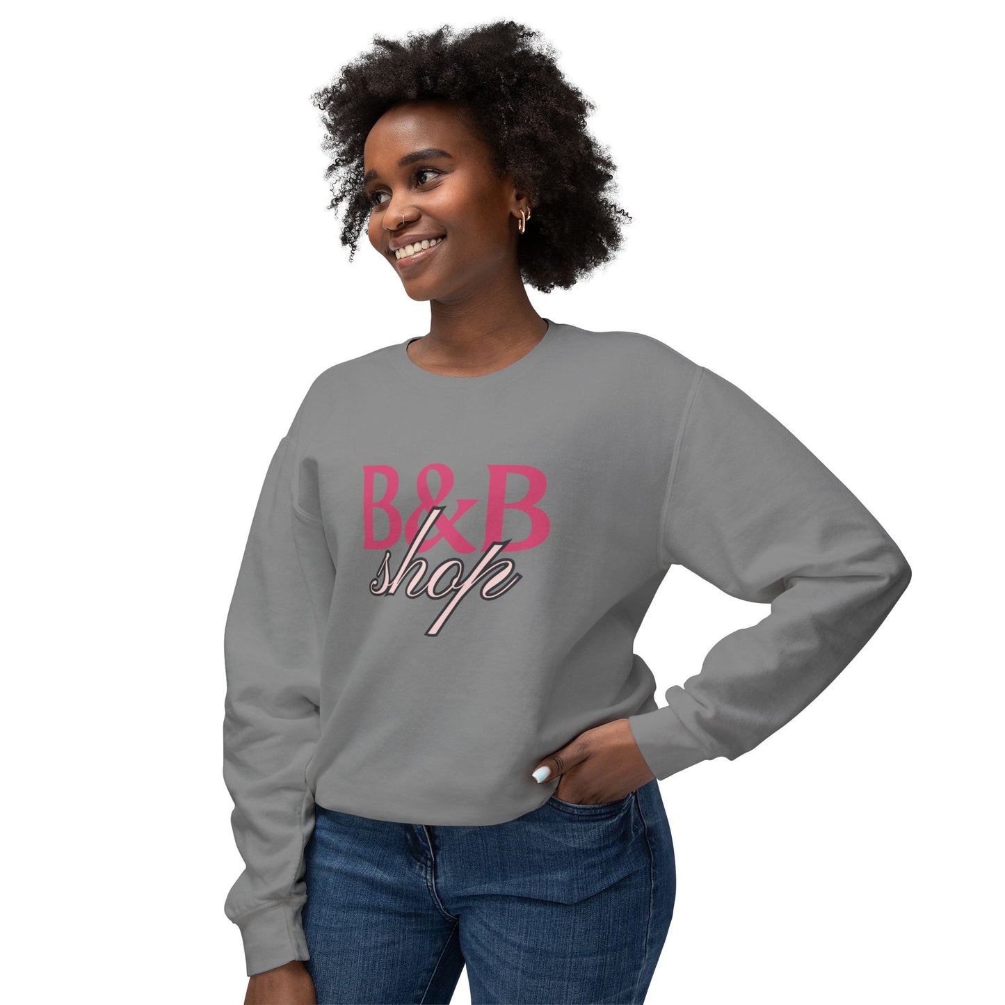 B&B Shop Signature Crewneck Unisex Lightweight Crewneck Sweatshirt