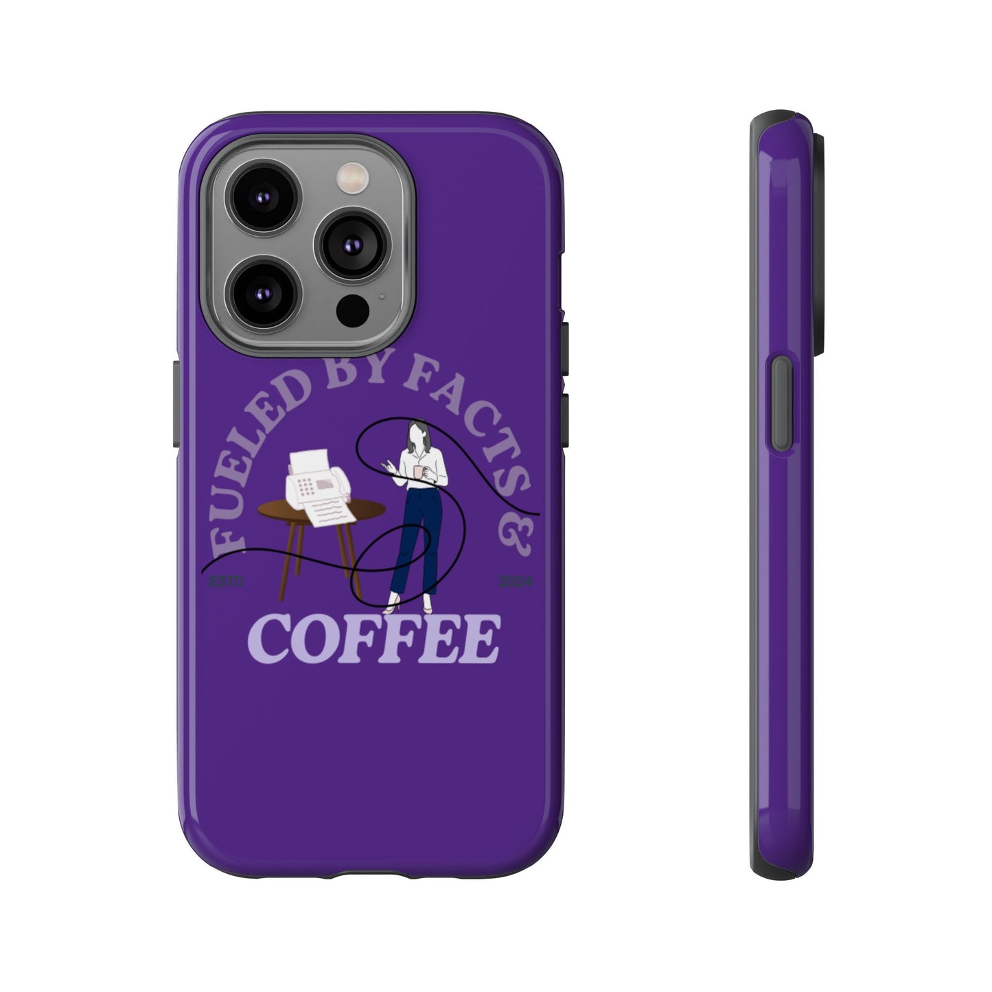 Fueled by Facts & Coffee Phone Case