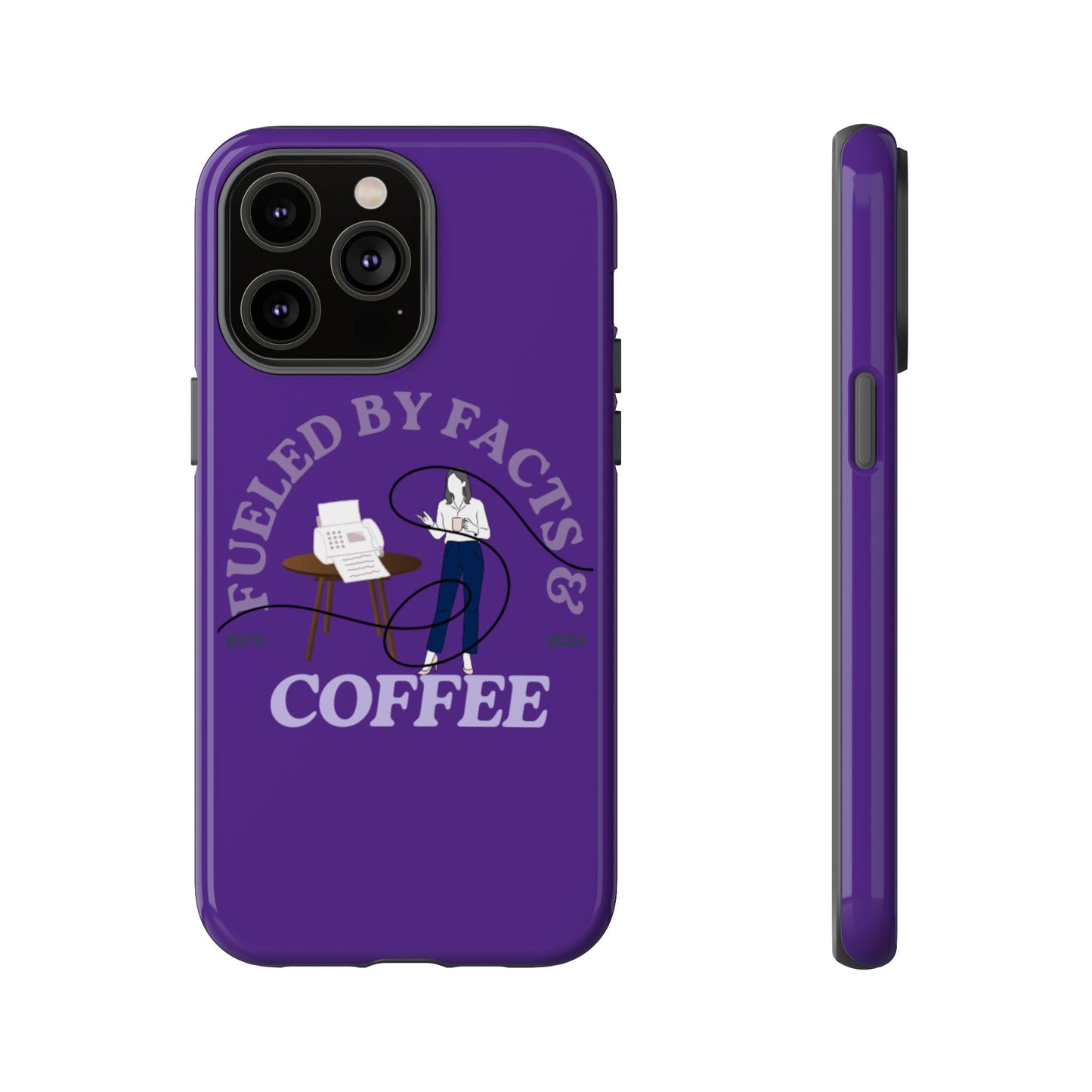 Fueled by Facts & Coffee Phone Case