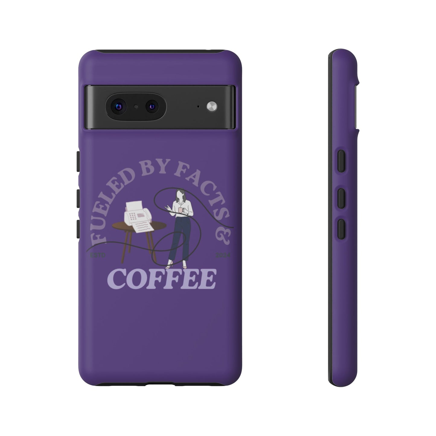 Fueled by Facts & Coffee Phone Case