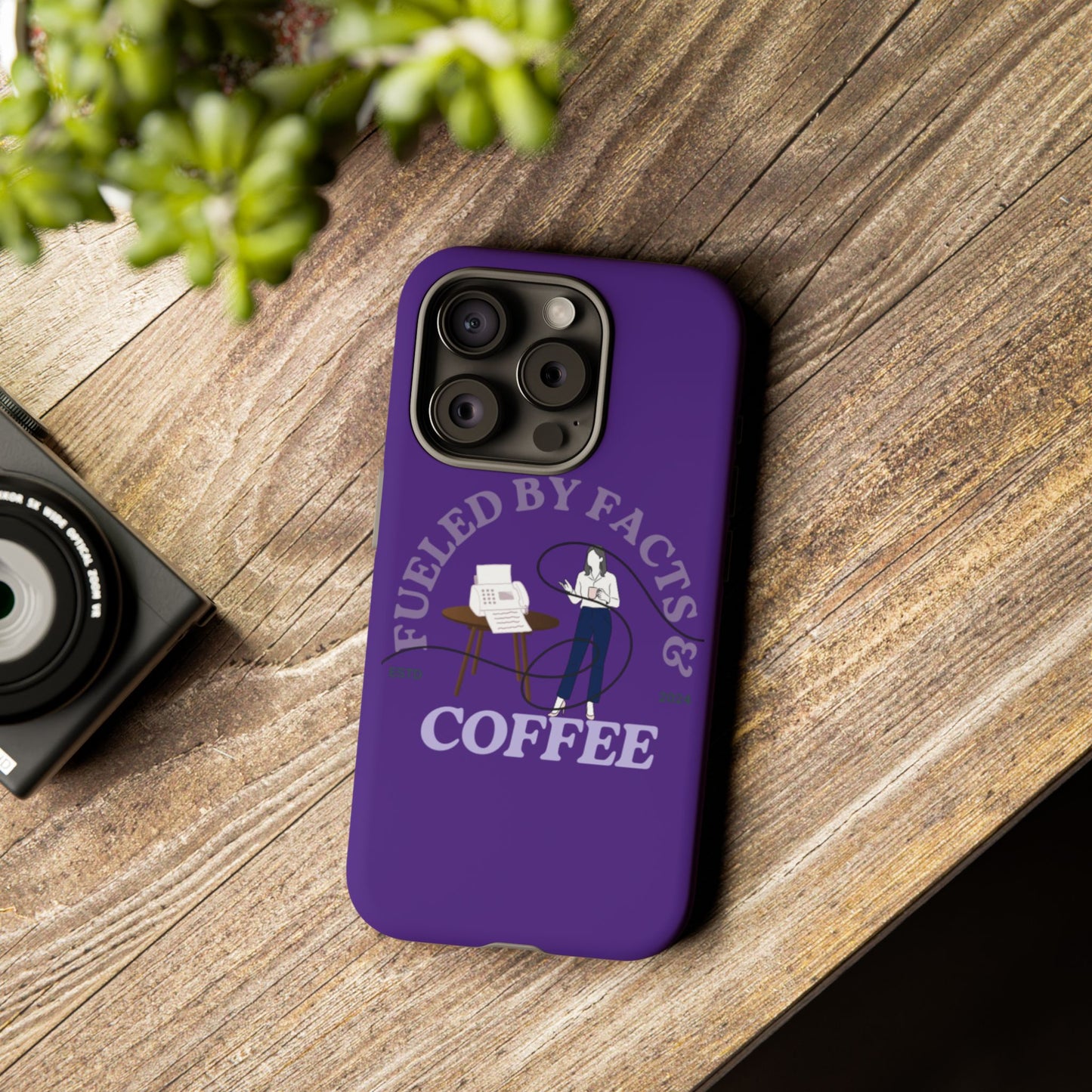 Fueled by Facts & Coffee Phone Case