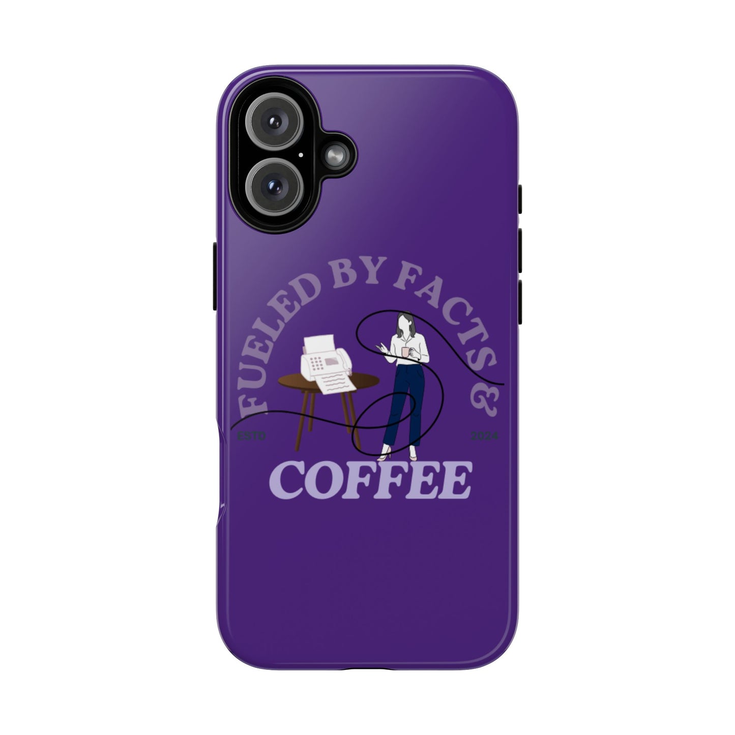 Fueled by Facts & Coffee Phone Case