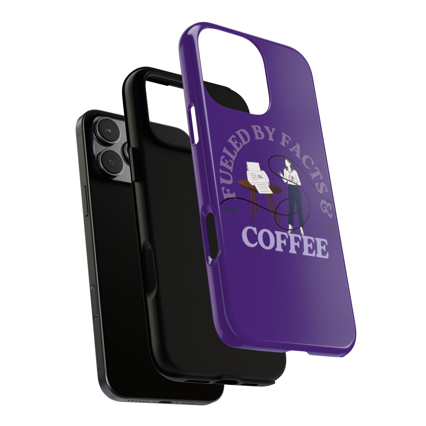 Fueled by Facts & Coffee Phone Case