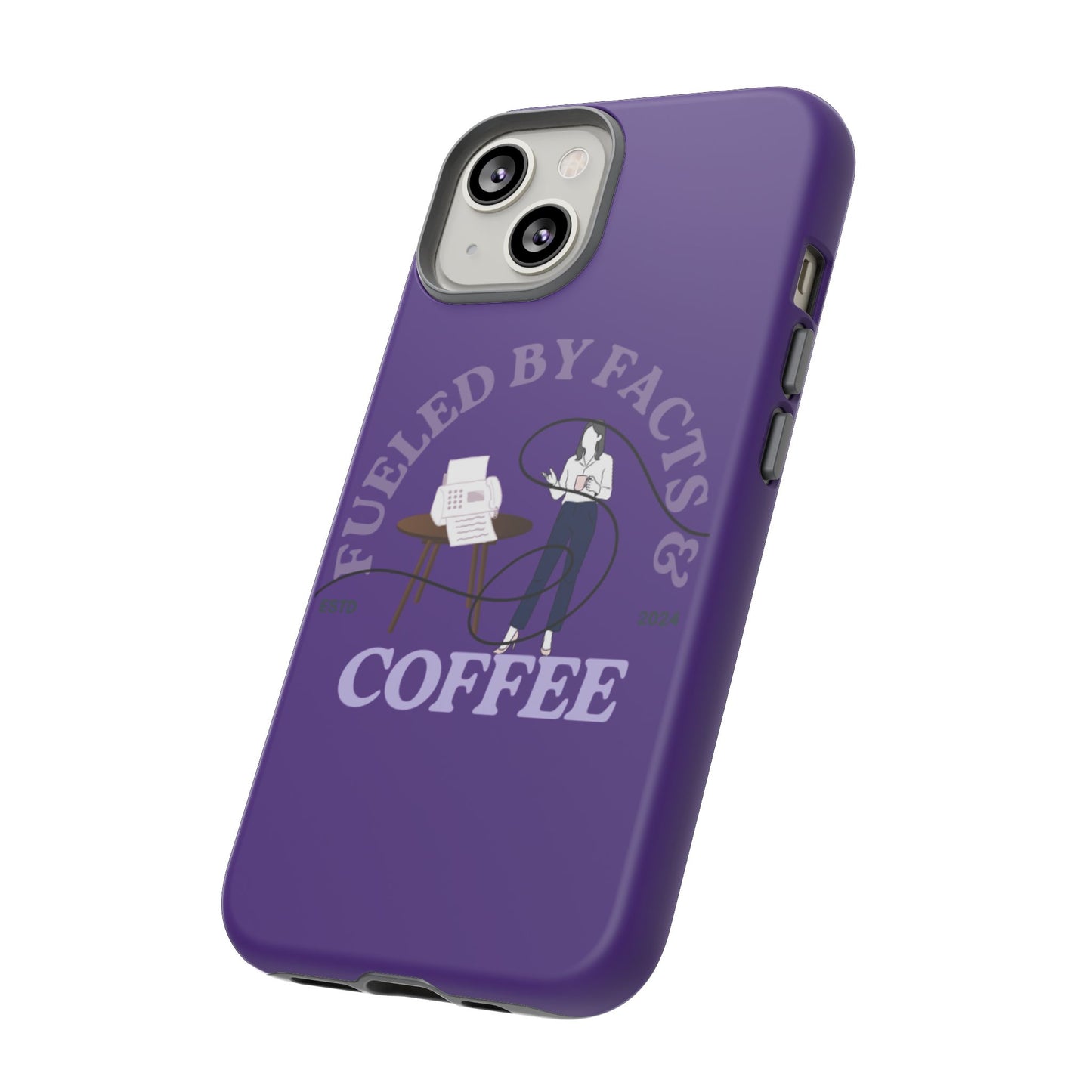 Fueled by Facts & Coffee Phone Case