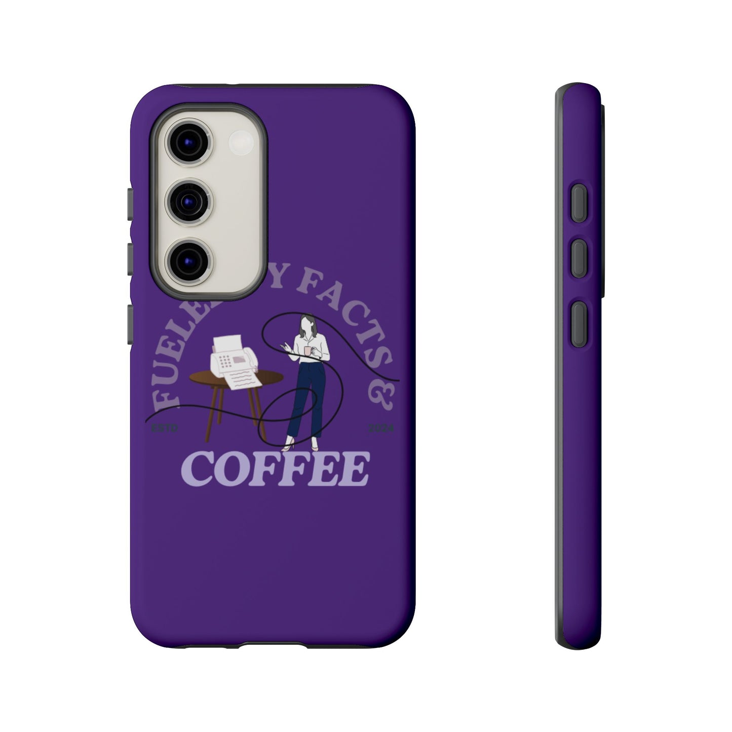 Fueled by Facts & Coffee Phone Case