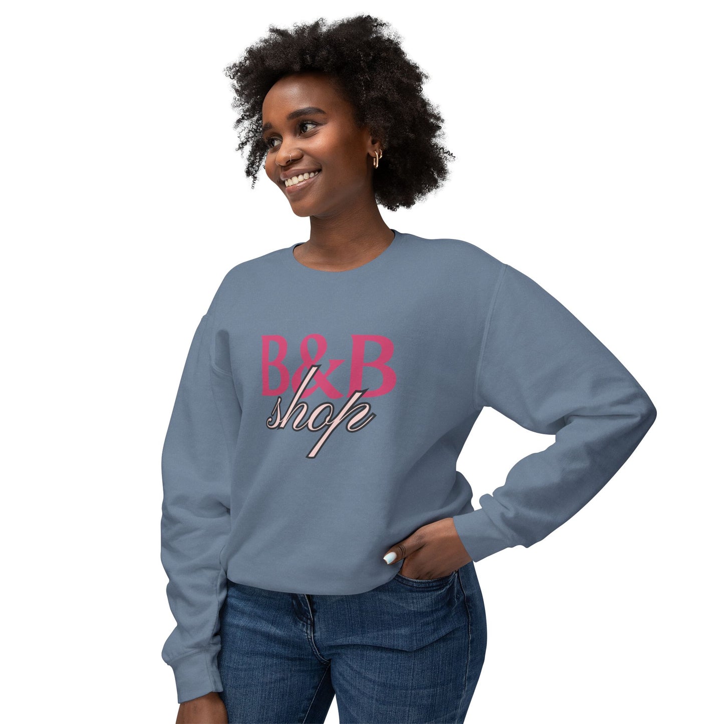 B&B Shop Signature Crewneck Unisex Lightweight Crewneck Sweatshirt