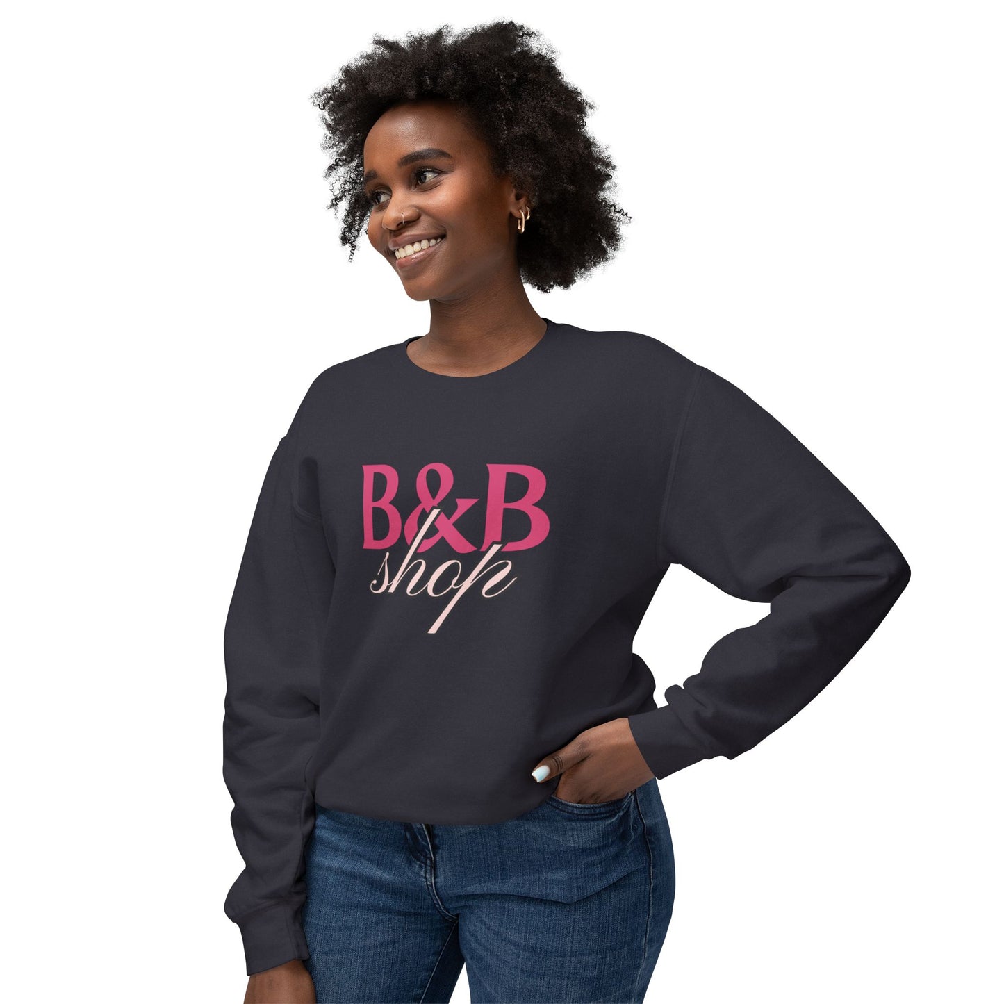 B&B Shop Signature Crewneck Unisex Lightweight Crewneck Sweatshirt