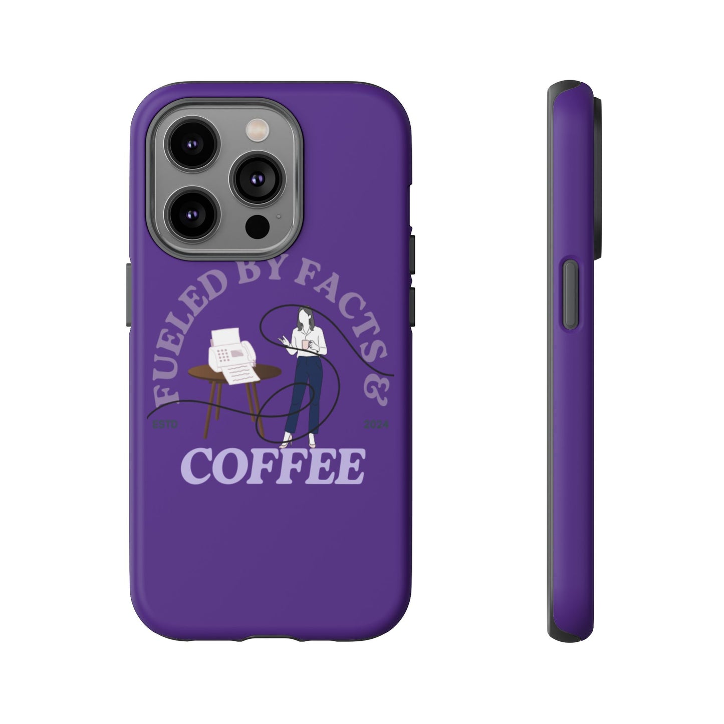 Fueled by Facts & Coffee Phone Case