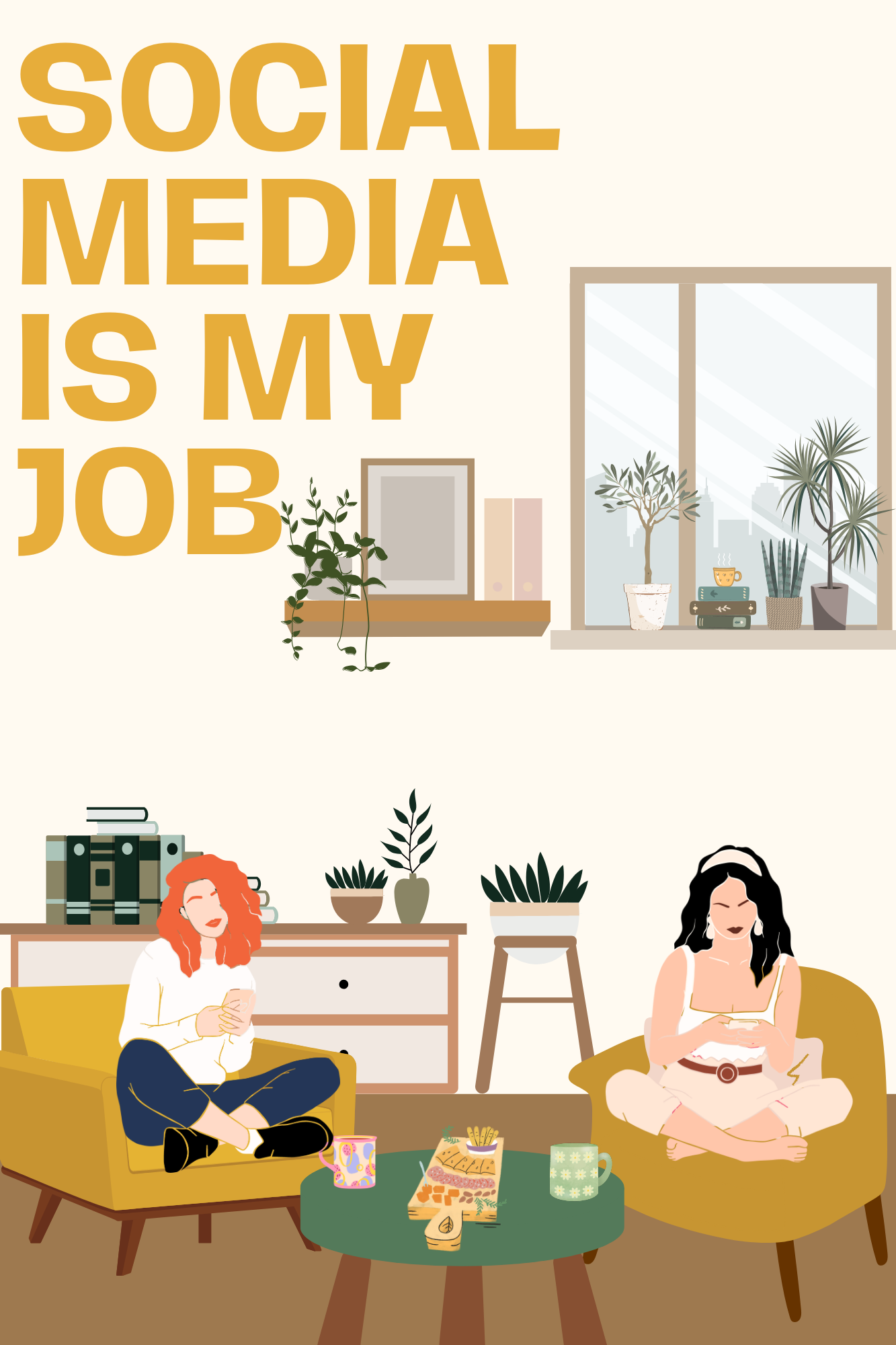 Social Media is My Job Matte Vertical Posters