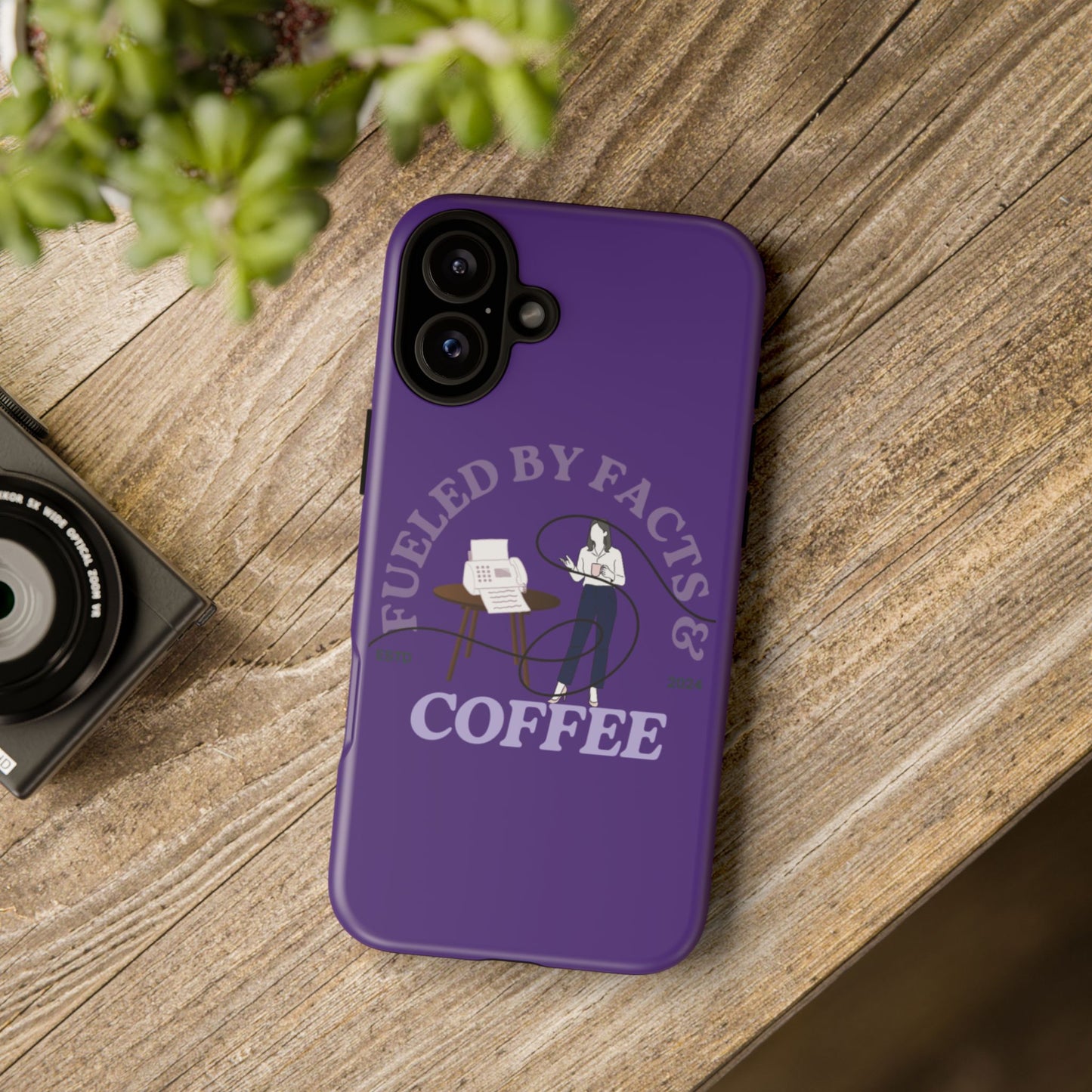 Fueled by Facts & Coffee Phone Case