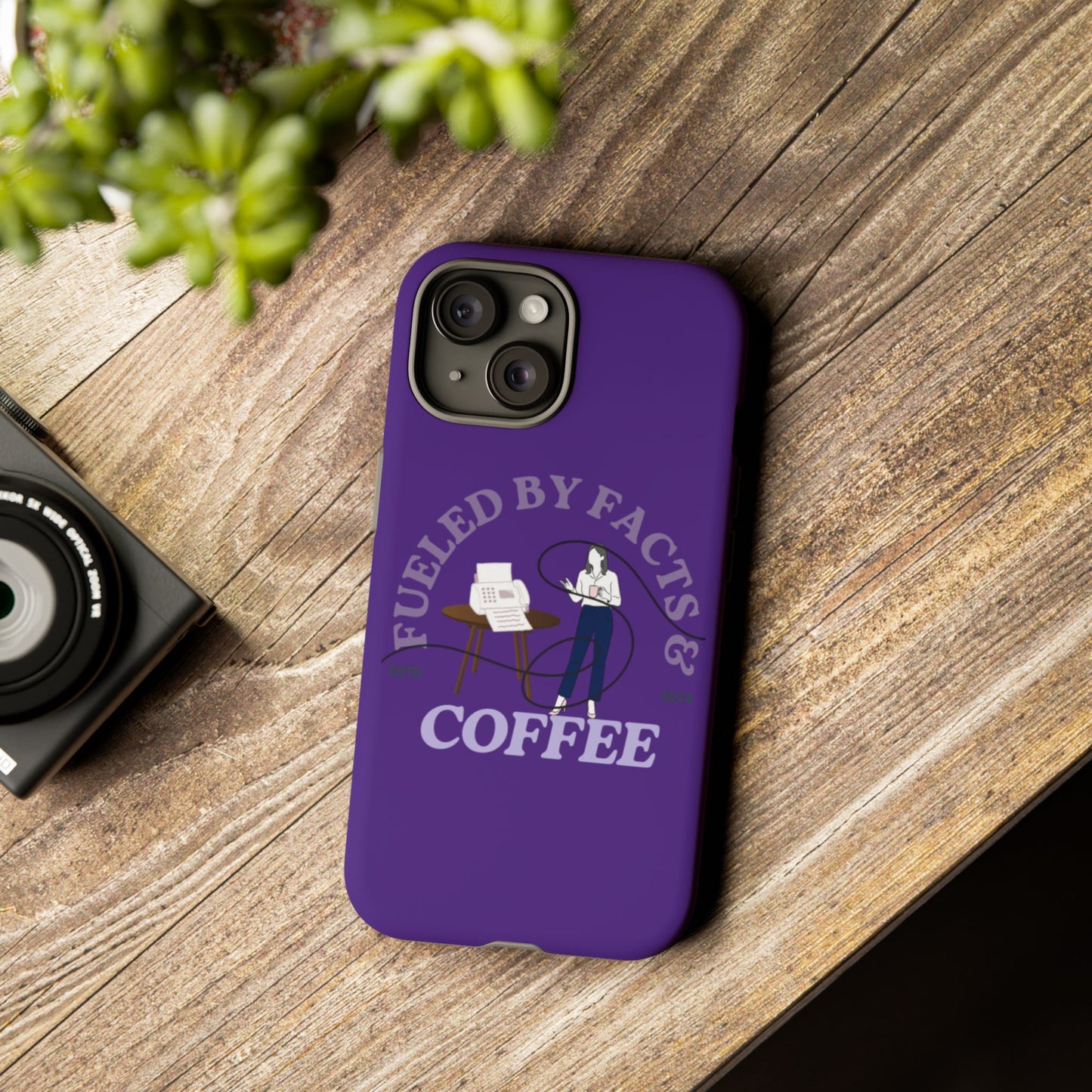 Fueled by Facts & Coffee Phone Case