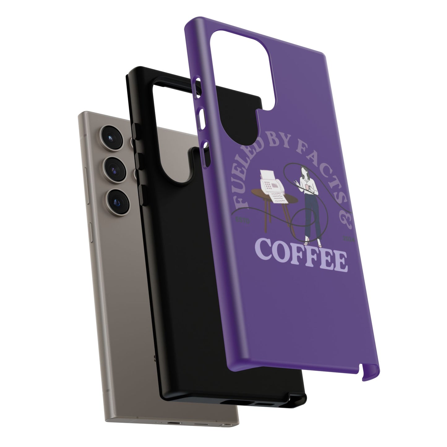 Fueled by Facts & Coffee Phone Case