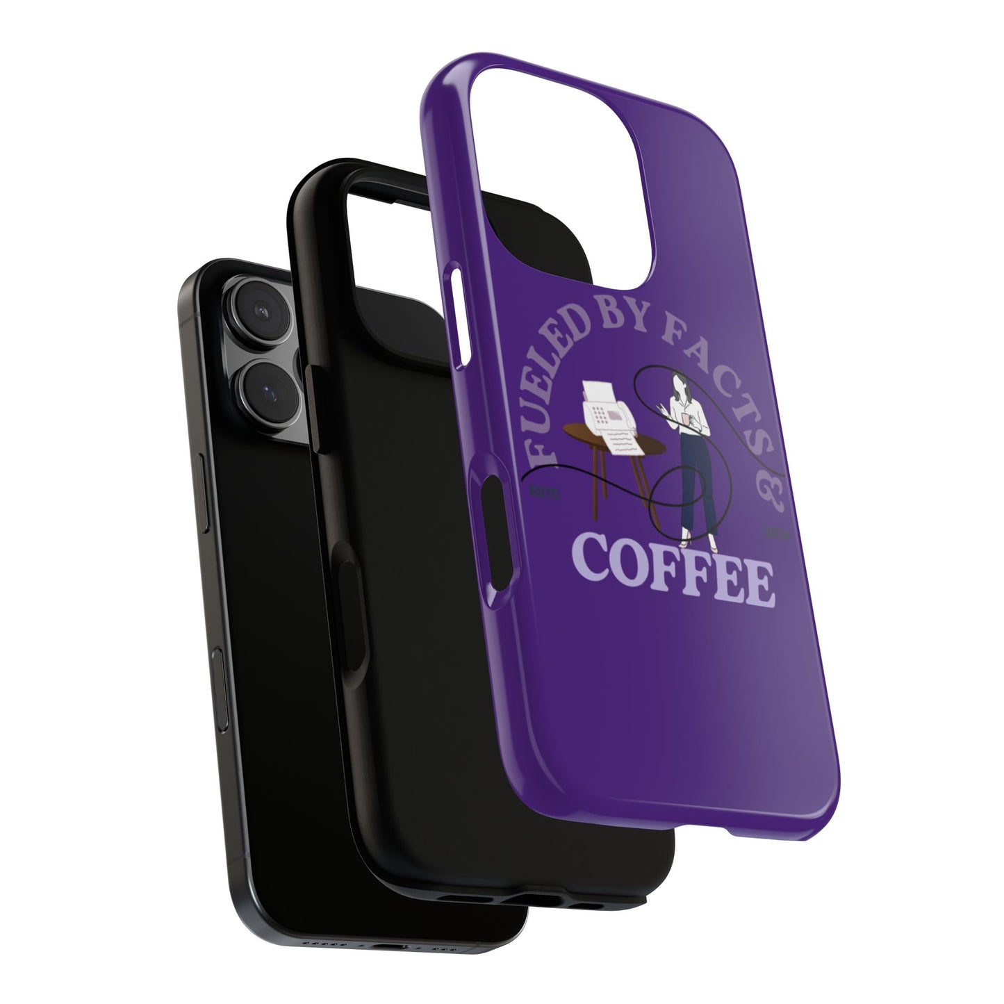 Fueled by Facts & Coffee Phone Case