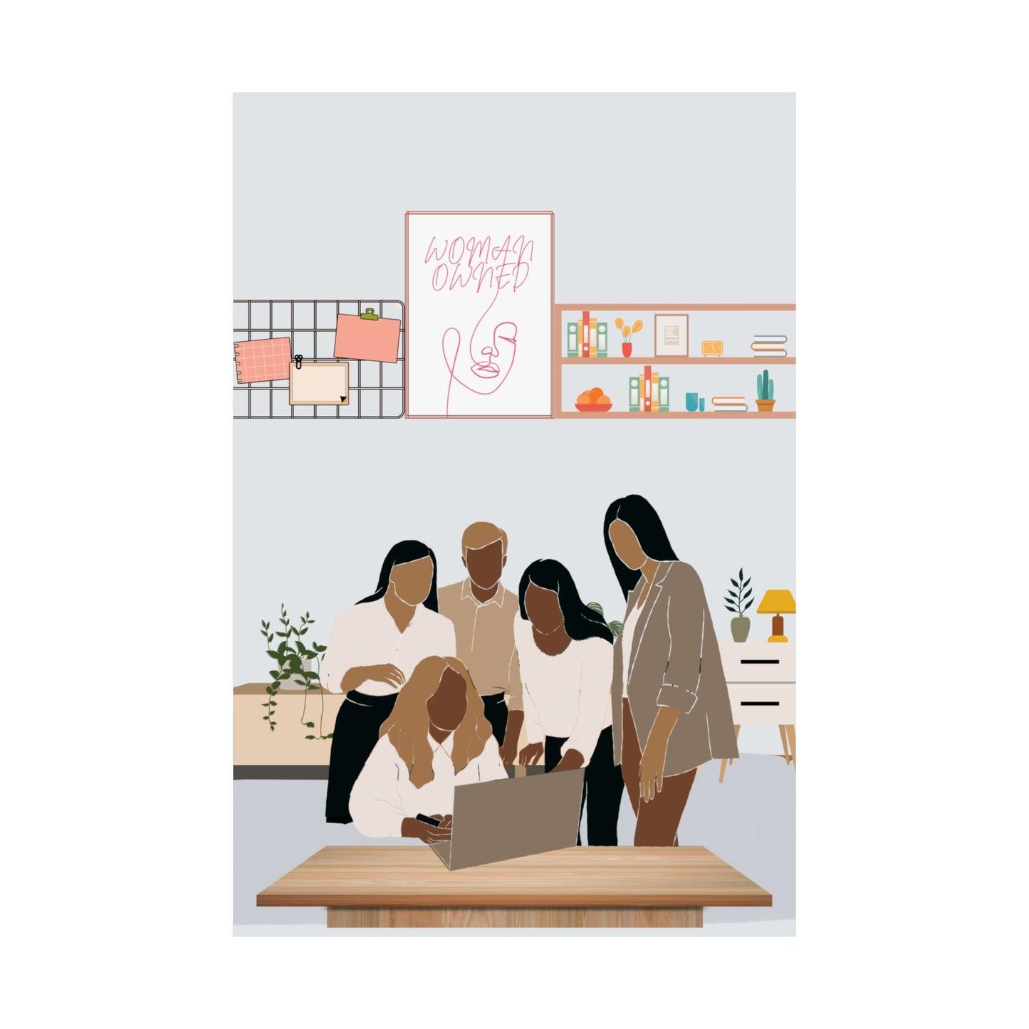 Woman-Owned Workspace Matte Vertical Posters