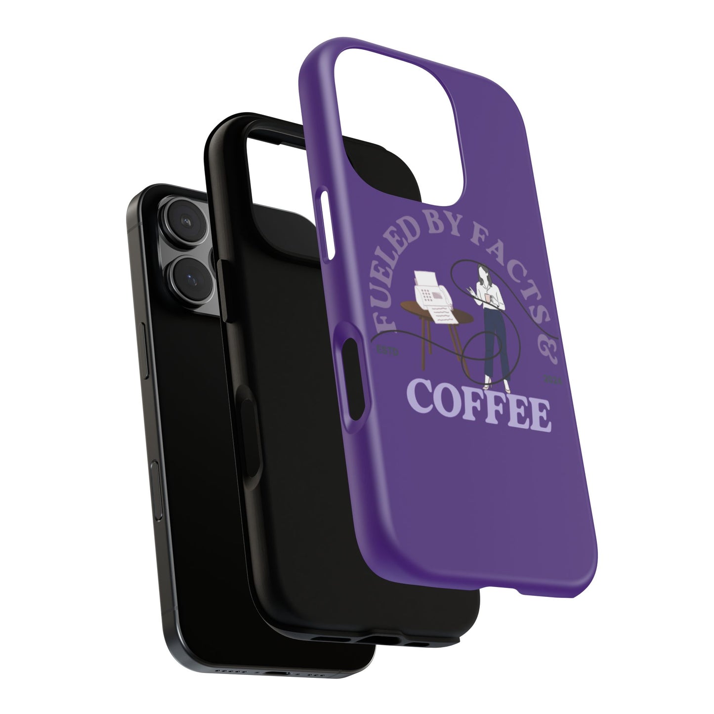 Fueled by Facts & Coffee Phone Case