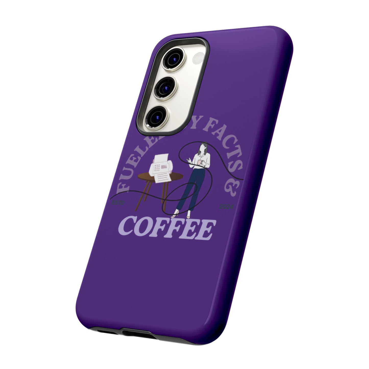 Fueled by Facts & Coffee Phone Case