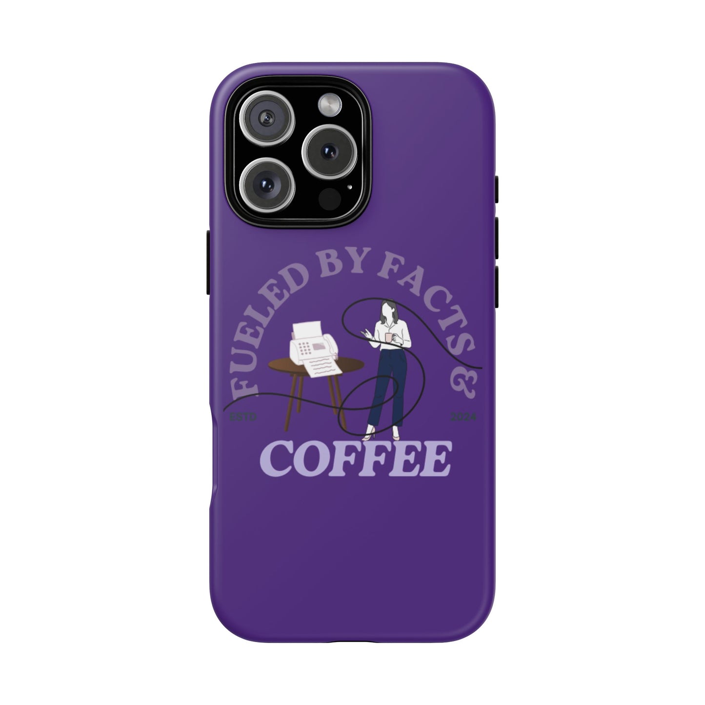 Fueled by Facts & Coffee Phone Case