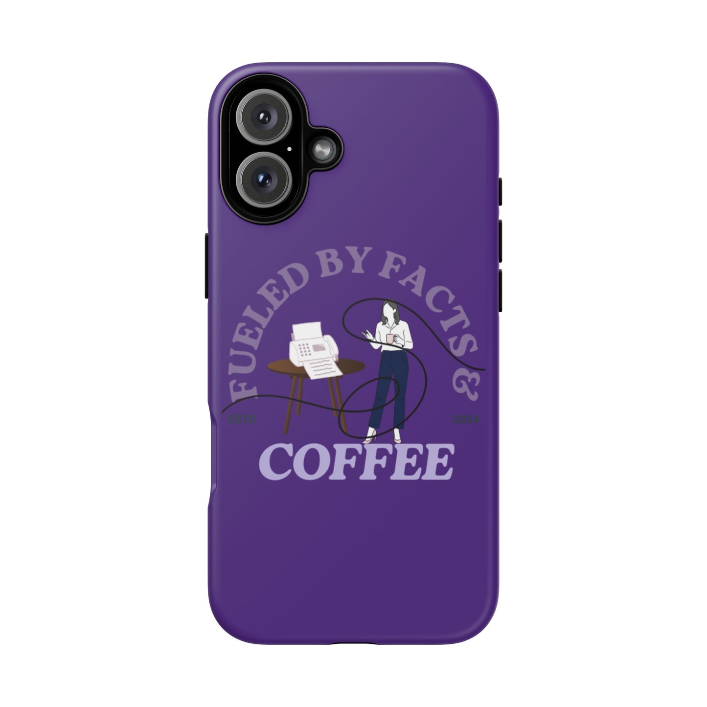 Fueled by Facts & Coffee Phone Case