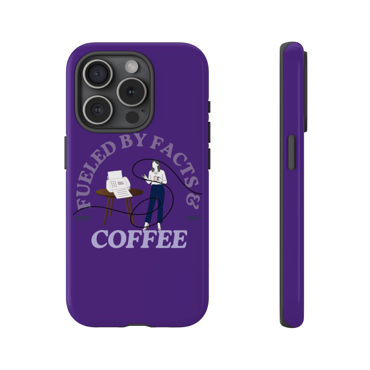 Fueled by Facts & Coffee Phone Case