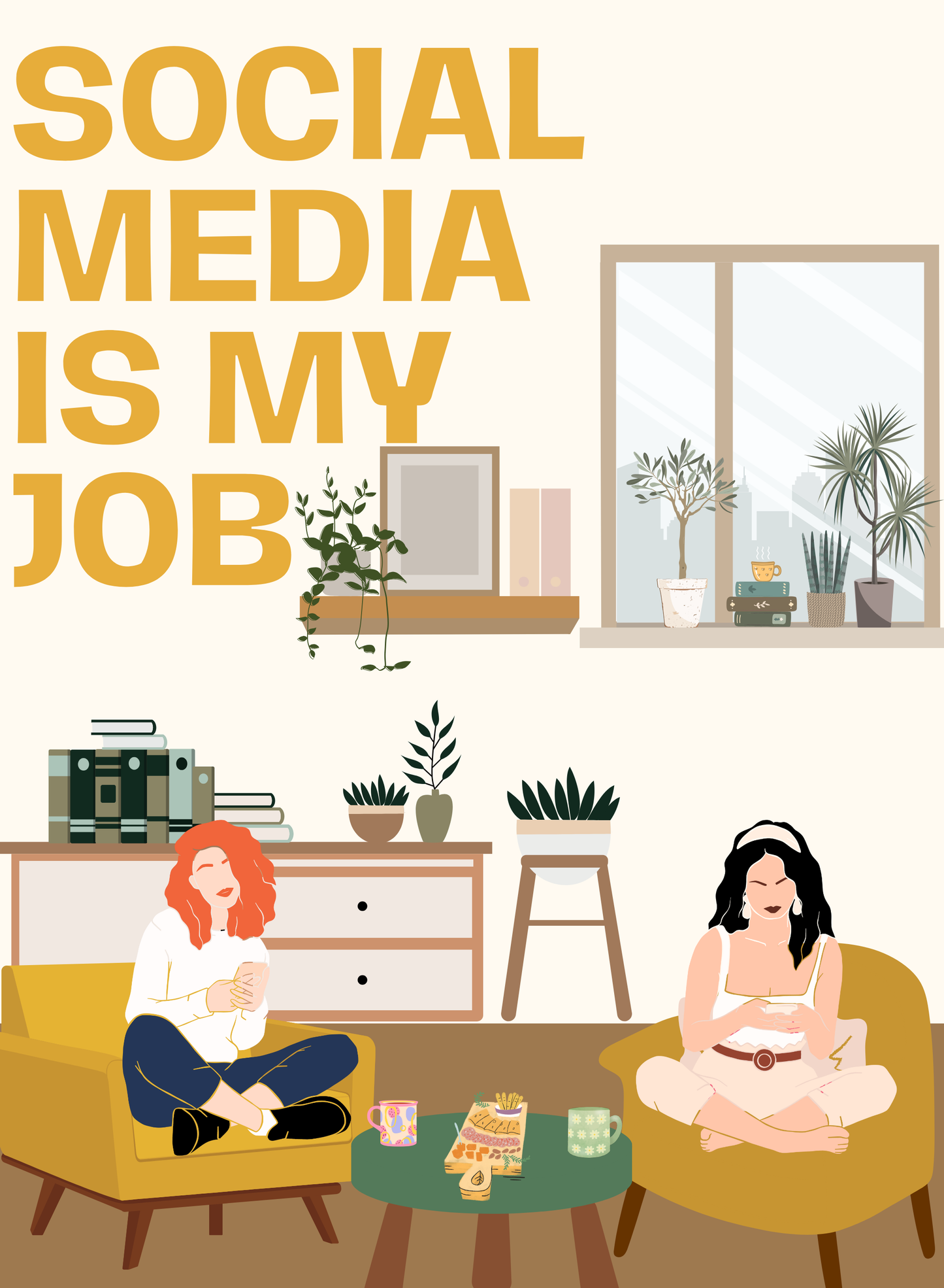 Social Media is My Job Matte Vertical Posters