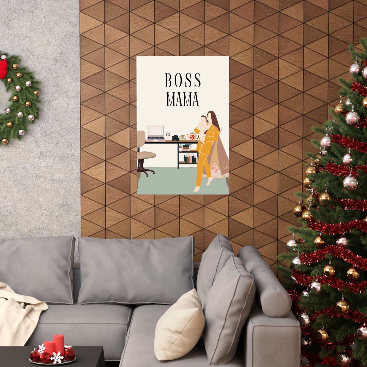 Boss Mama Matte Vertical Posters