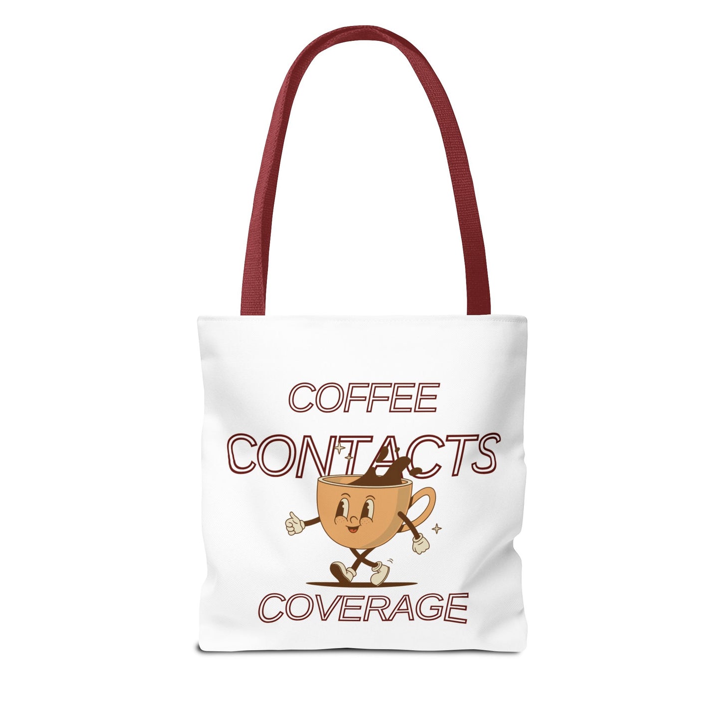 Coffee Contacts Coverage Tote Bag (AOP)