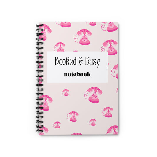 Booked & Busy Notebook - Ruled Line