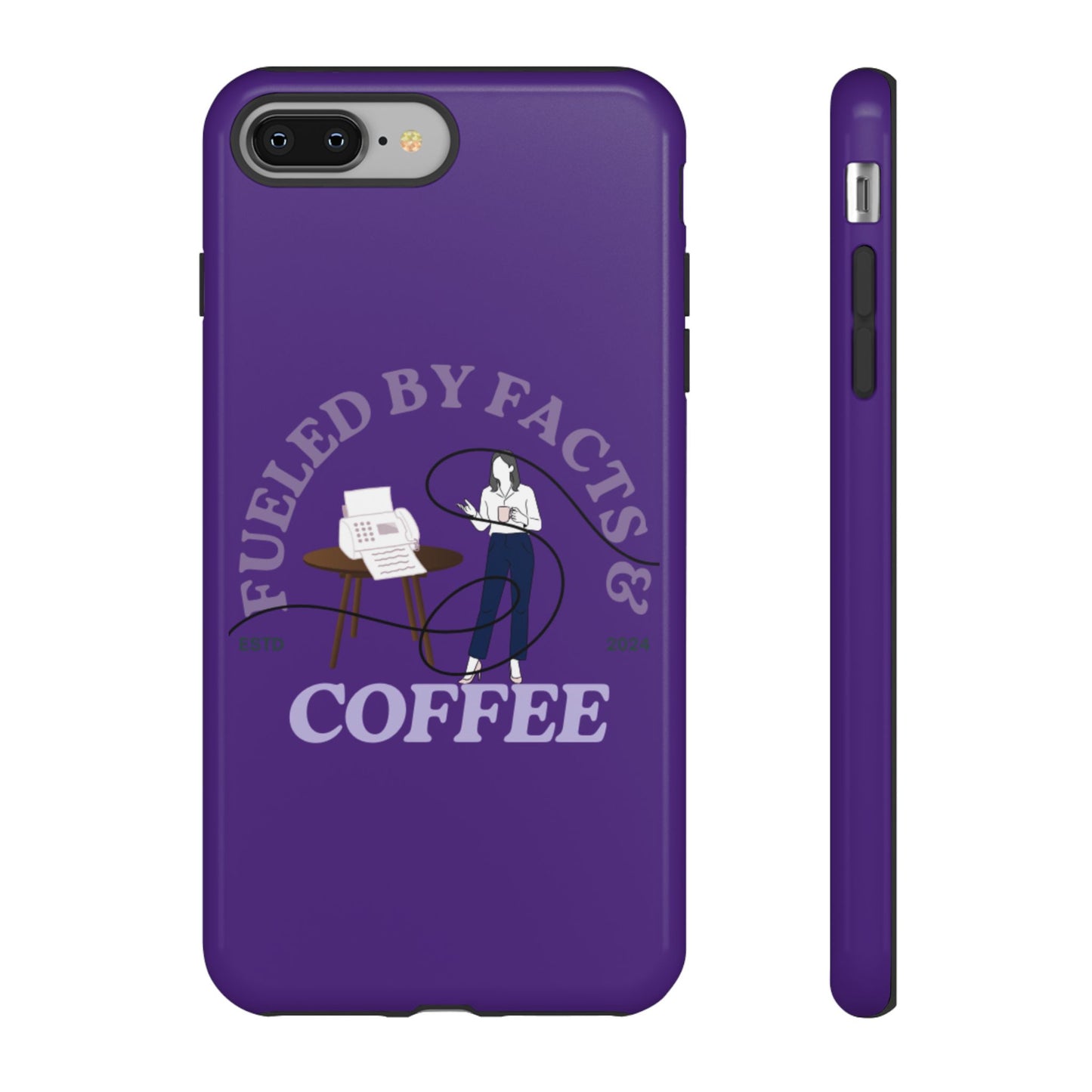 Fueled by Facts & Coffee Phone Case