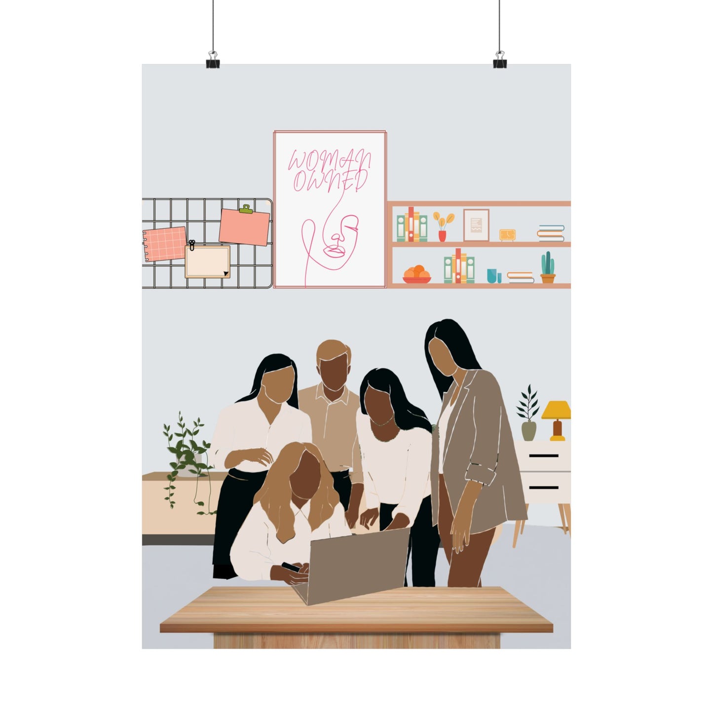 Woman-Owned Workspace Matte Vertical Posters