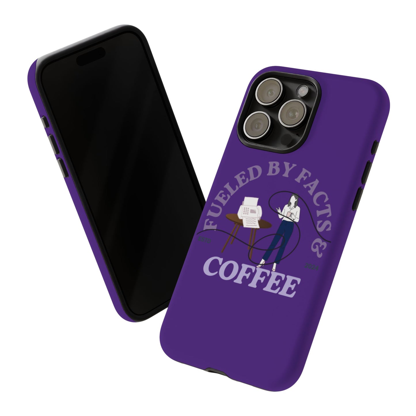 Fueled by Facts & Coffee Phone Case