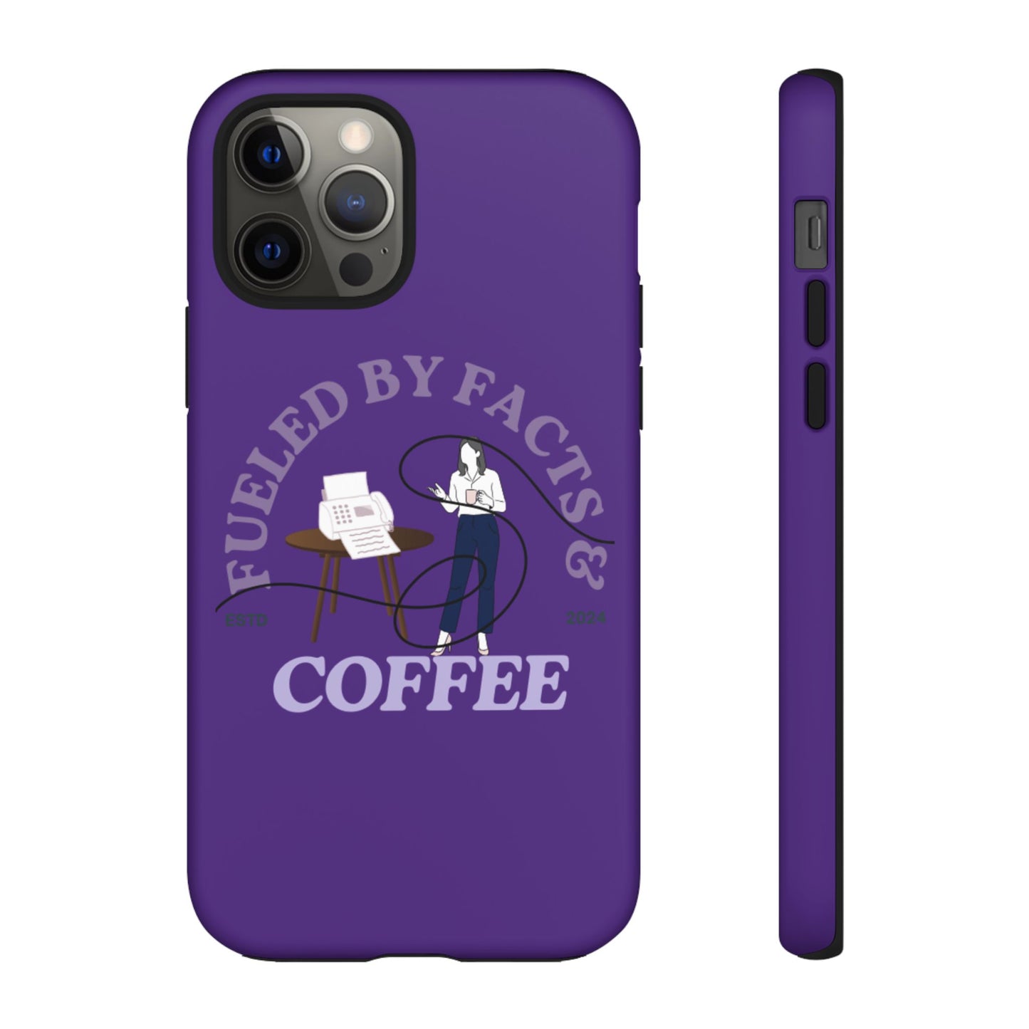 Fueled by Facts & Coffee Phone Case