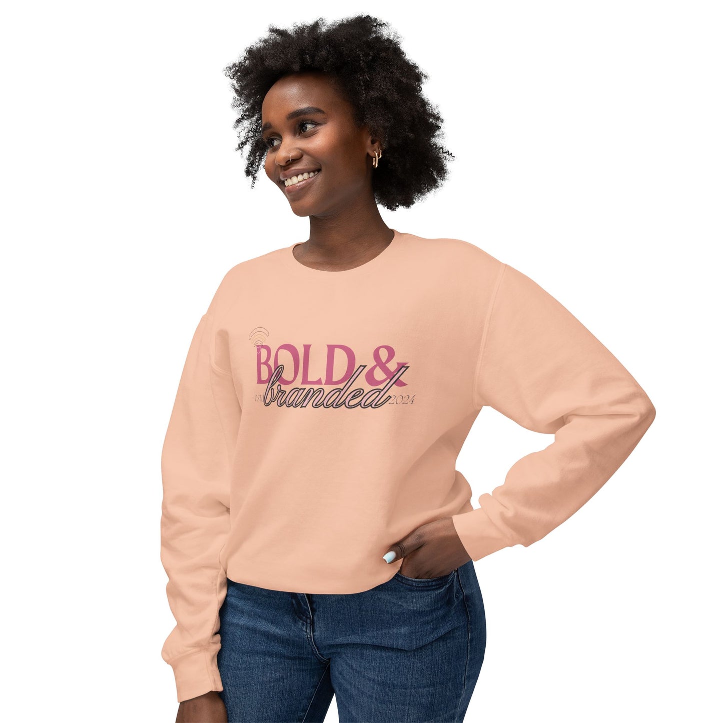 Bold & Branded Crewneck Lightweight Crewneck Sweatshirt