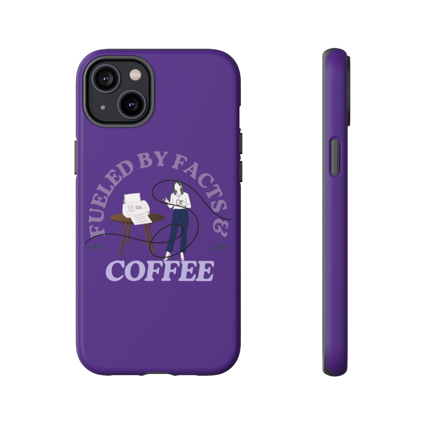 Fueled by Facts & Coffee Phone Case