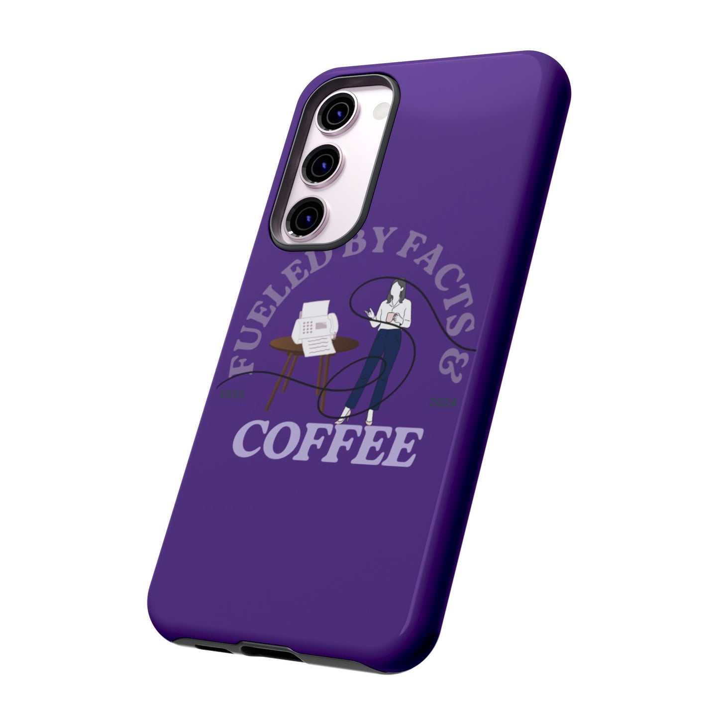 Fueled by Facts & Coffee Phone Case