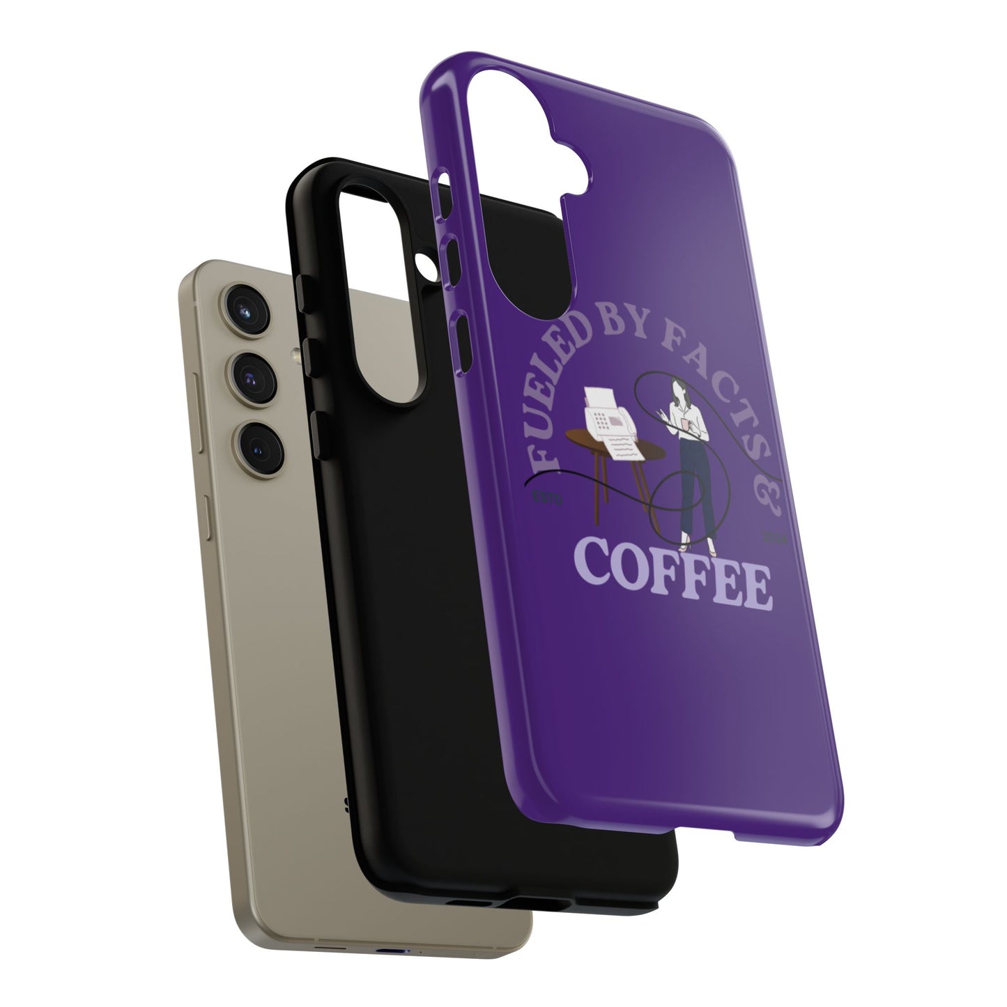 Fueled by Facts & Coffee Phone Case