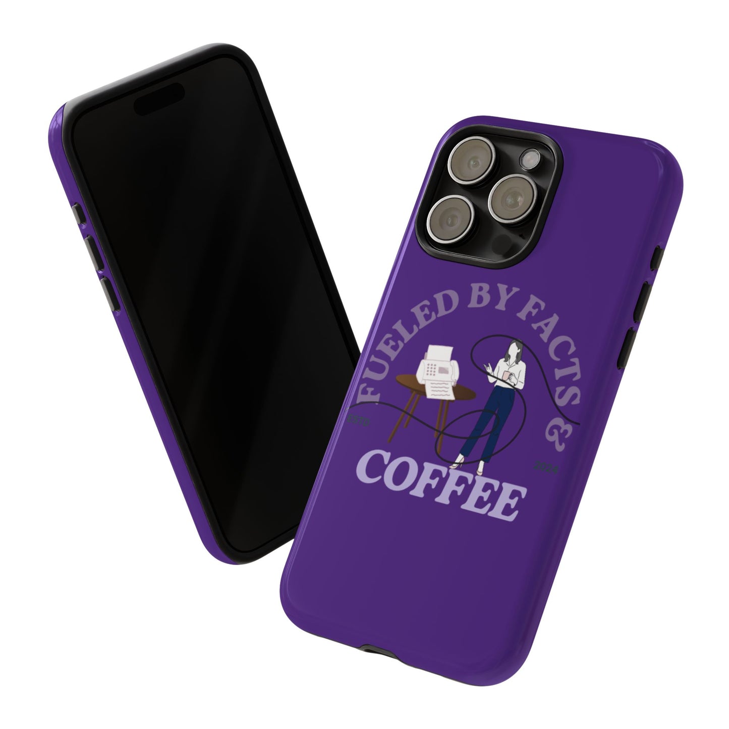 Fueled by Facts & Coffee Phone Case