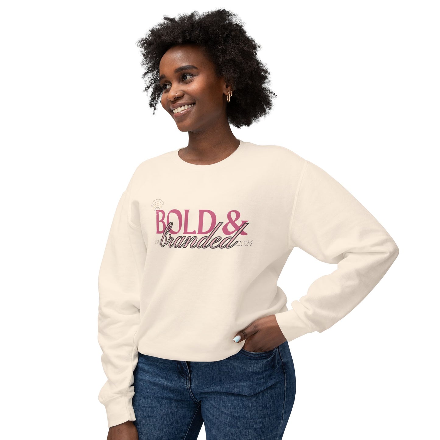 Bold & Branded Crewneck Lightweight Crewneck Sweatshirt