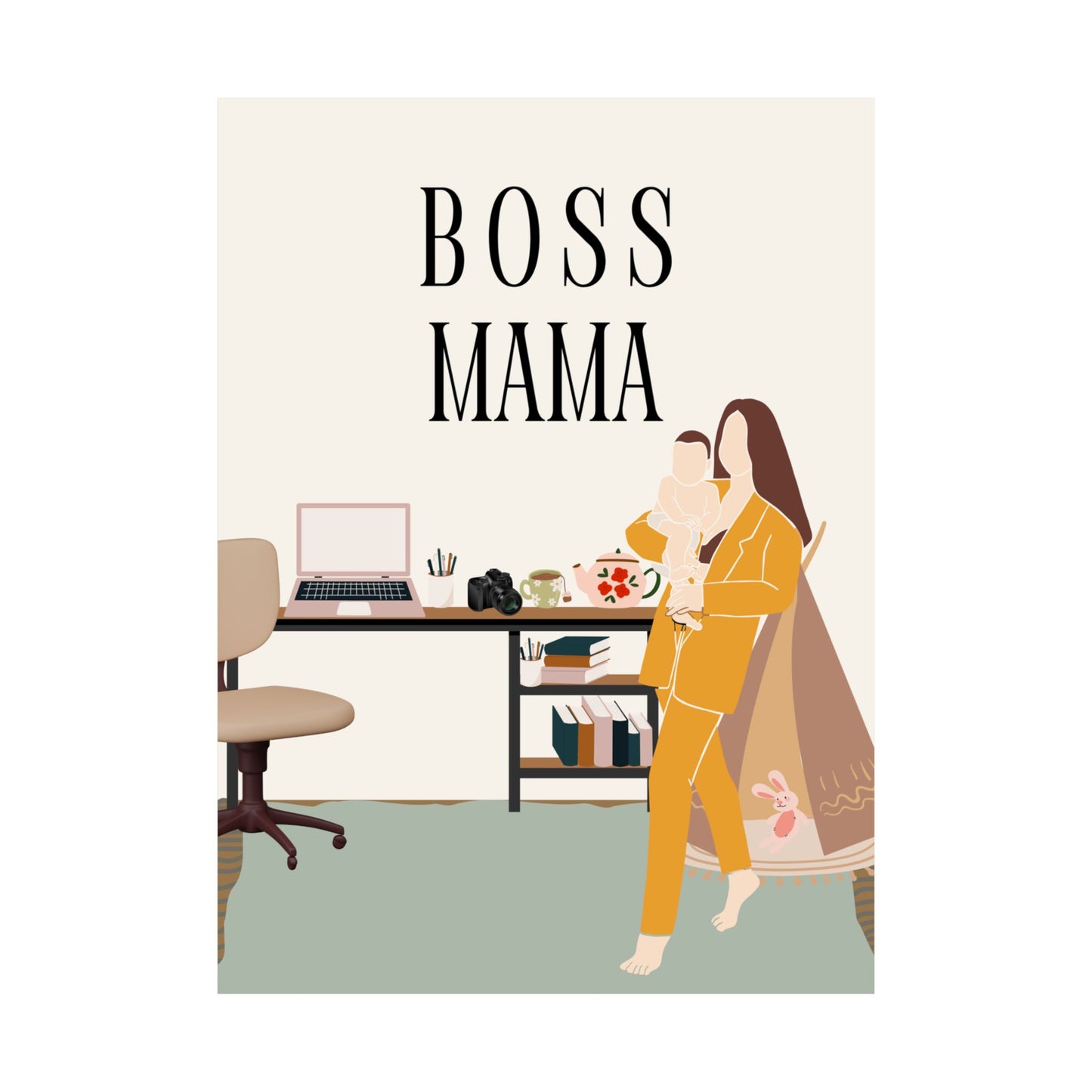 Boss Mama Matte Vertical Posters