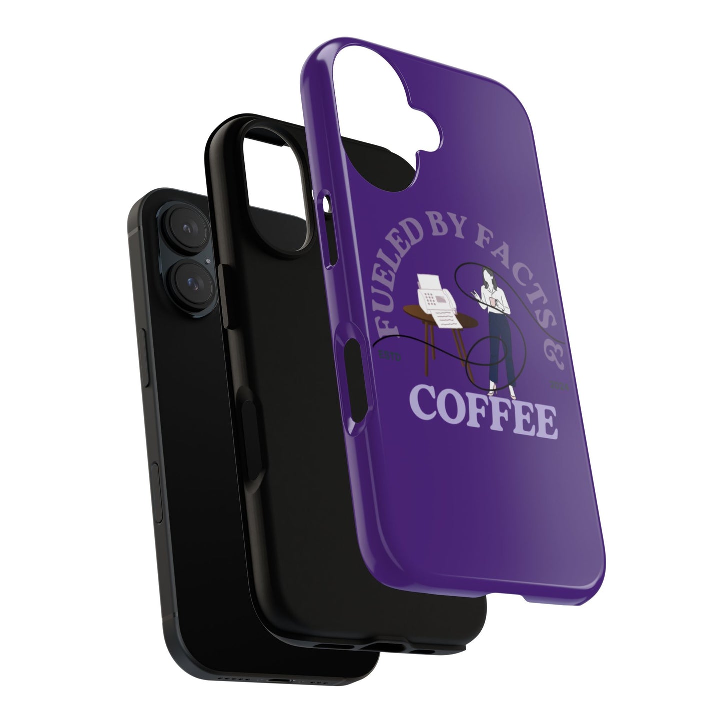 Fueled by Facts & Coffee Phone Case