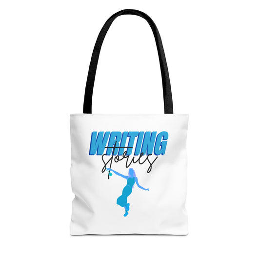 Writing Stories Tote Bag (AOP)