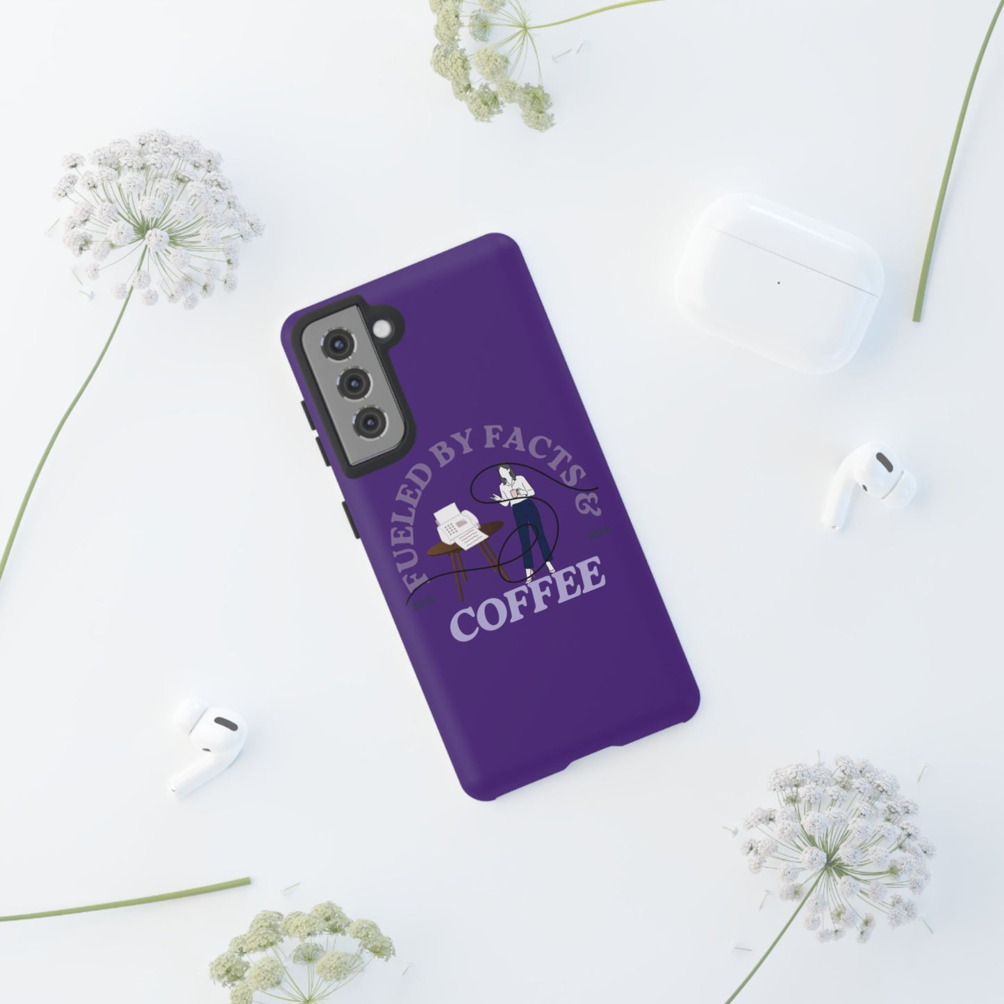 Fueled by Facts & Coffee Phone Case